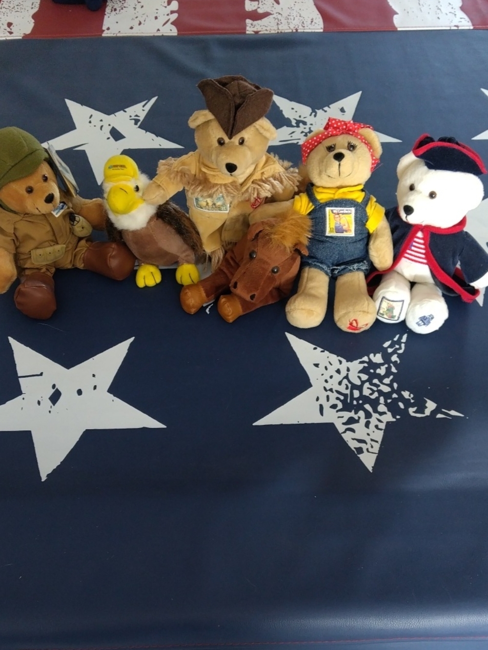 A Lot Of 6 USPS Kids Plush Animal Set